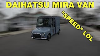 Daihatsu Mira van's acceleration performance? Not good. This is the slowest kei I have driven.