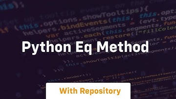 python eq method