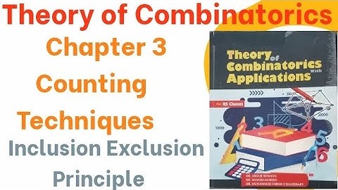 Theroy of Combinatorics by Dr. Abdur Rehman | chapter 3 Inclusion Exclusion principle counting |