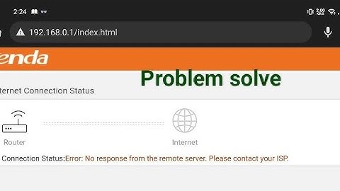 How to solve no response from the remote server problem solve in Bangla. Wi-Fi! Ahmed