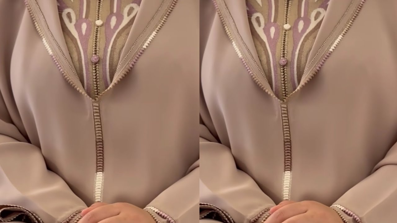 خياطة موديل جلابة الراندة مع المعلم زهير راندة الحبة بالألوان طريقة صحيحة مختلفة سهلة lm3alem zohayr