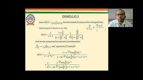 DSP L- 18  IIR filter Design Continued