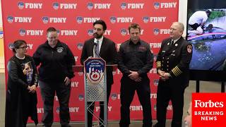 NYC Mayor Mamdani, FDNY Brief Press On 'Extraordinary Act Of Heroism' During Flood Rescue In Queens