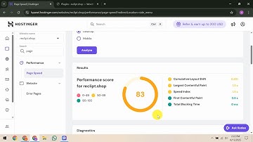How To Check Website Speed in Hostinger