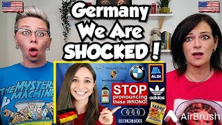American Couple Reacts: 15 German Brands Americans Pronounce WRONG! FIRST TIME REACTION!