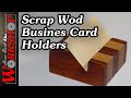 How to make wooden business card holders How to make wooden business card holders