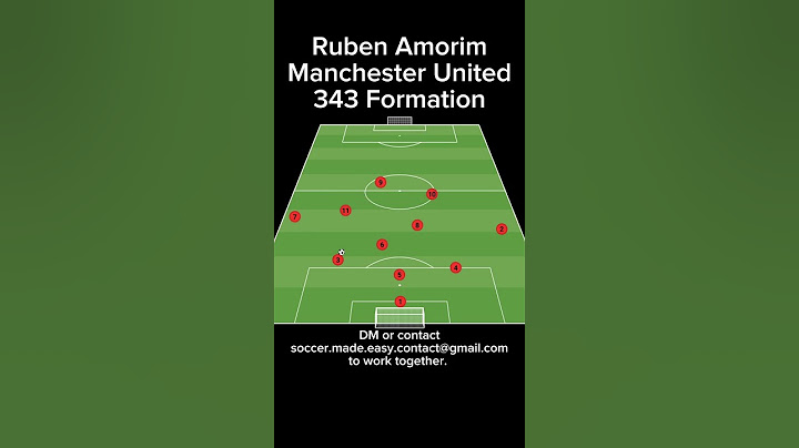 Ruben Amorim Manchester United 343 Formation #manchesterunited