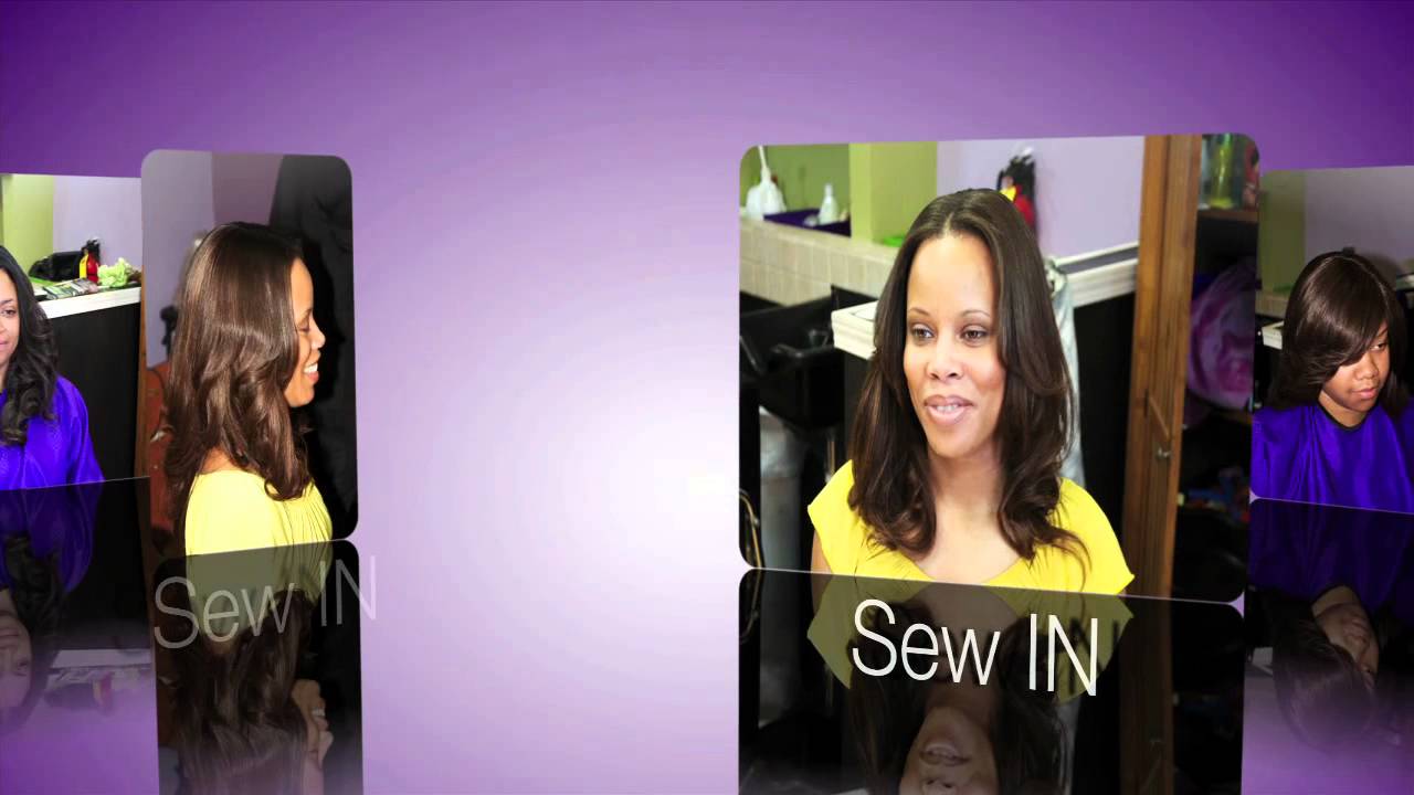 Sew in Weaves in Atlanta Quick Set Hair Salon YouTube