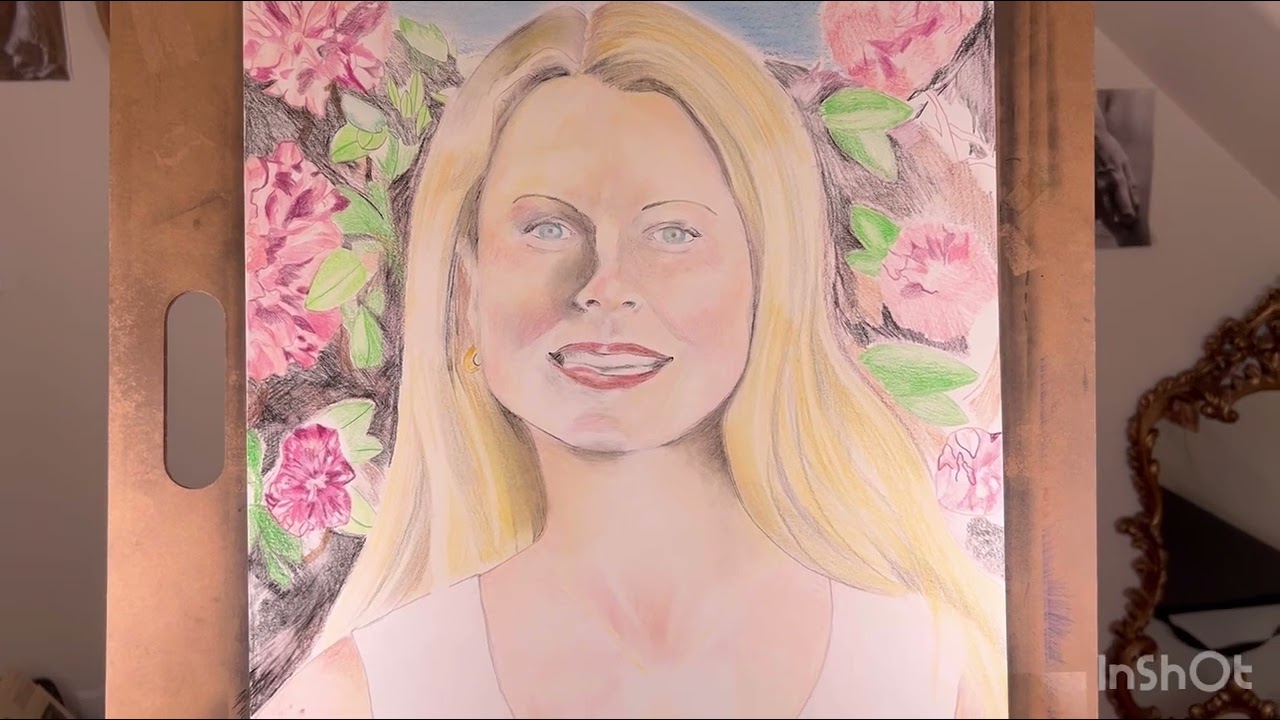 “Maria,” 24”x36,” Colored Pencil On Drawing Paper 