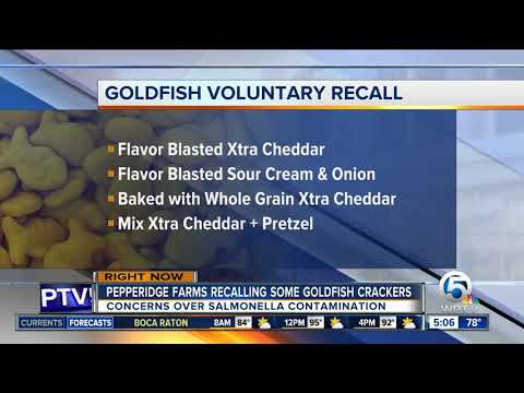 Pepperidge Farm recalls 4 varieties of Goldfish crackers