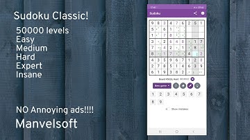 Sudoku Classic! FREE Game!