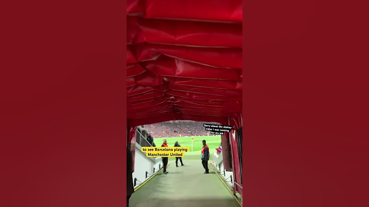 Ever wondered what it felt like to.walk down the Old Trafford tunnel for Man U vs Messi's Barcelona?