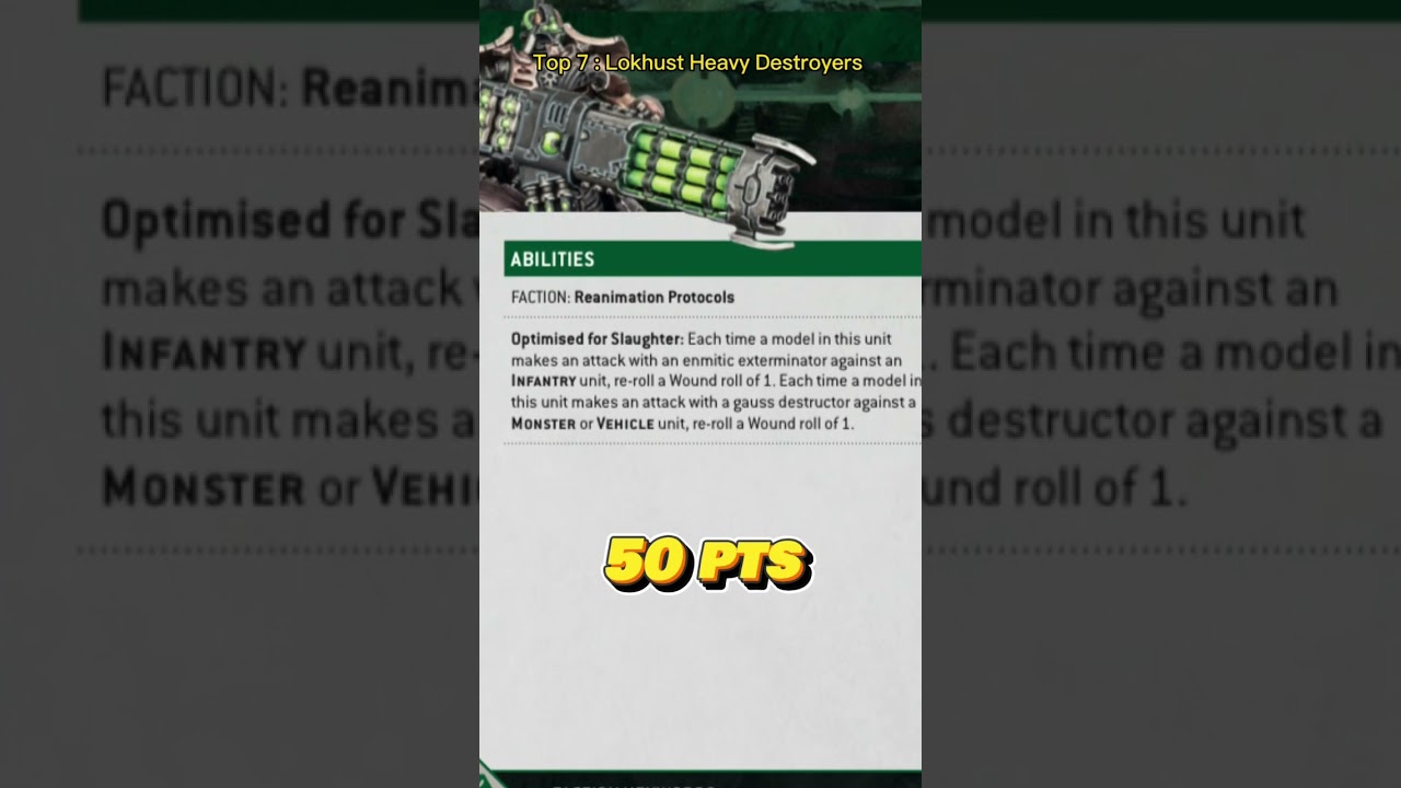 Top 10 best necrons units