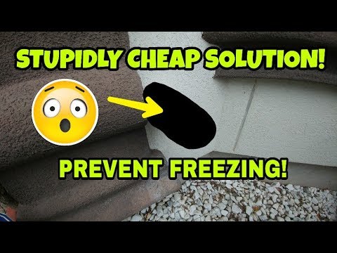 1 Solution To Prevent Frozen Outside Faucet And Pipes Freezing