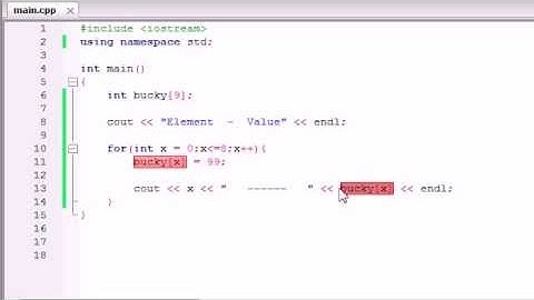 C++ Programming Tutorials   33   Create an Array Using Loops