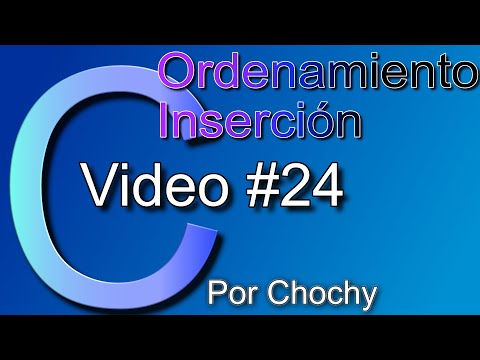 Video: ¿Qué es la ordenación por inserción en C?