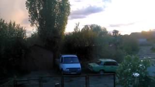 Воронеж TimeLapse Дождь с Закатом 6 05 2014