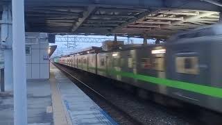 2033次EMU900型區間快車往彰化通過北湖站（1227次待避）#記得按讚分享跟訂閱唷 