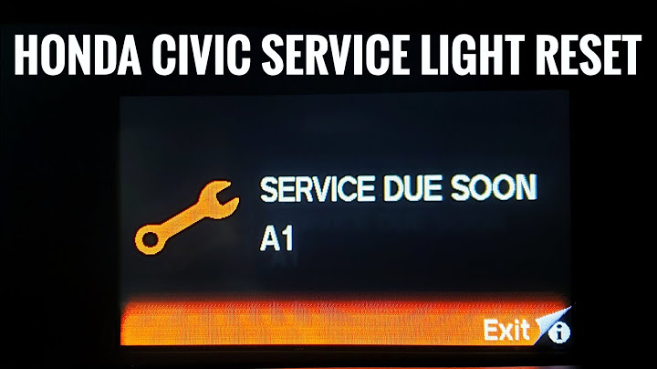 How to reset maintenance light on honda civic