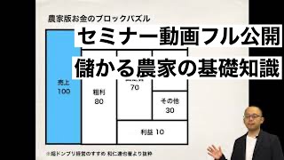 【 Live動画】儲かる農家はこっそり知ってる？農家の利益の作り方〜儲かる農家になるための基礎編〜