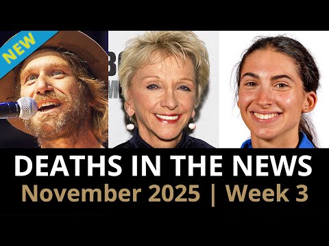 Who Died This Week November 2025 3 Celebrity Deaths More