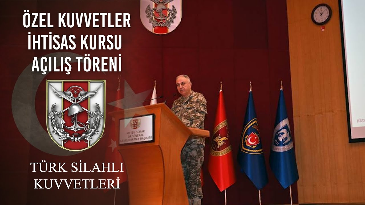 Gnkur.Bşk. Org. Metin GÜRAK’ın, Özel Kuvvetler İhtisas Kursu Açılış Töreni’ne Katılması