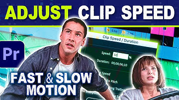 Adjust Clip Speed Premiere Pro | Fast & Slow Motion Tutorial (Speed/Duration)