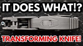 WAY TOO COOL! A REAL Transforming Pocket Knife? TWO SEPARATE LOCKING POSITIONS! - Knife Unboxing
