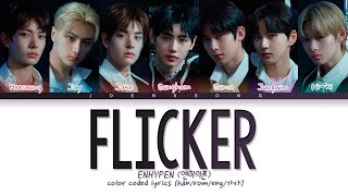 ENHYPEN Flicker lyrics (엔하이픈 Flicker 가사) (color coded lyrics) Resimi