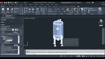 VERTICAL TANK - AUTOCAD PLANT 3D