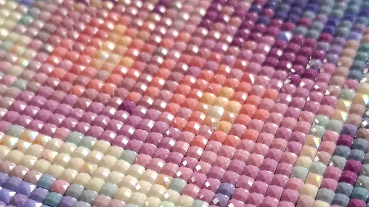 Satisfying & Relaxing ASMR Diamond Painting Compilation ♡ - No Talking - Real Time