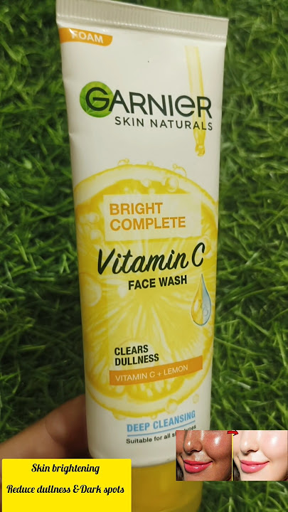 Garnier Bright complete Vitamin c face wash #youtuber #garnier #facewash