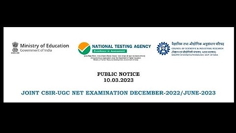 JOINT CSIR NET EXAMINATION DECEMBER-2022/ JUNE-2023| Registration open