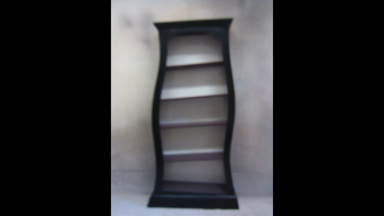 How I Make A Curved Side Bookcase Cabinet Inspired By Tim Burton