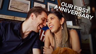 OUR FIRST WEDDING ANNIVERSARY