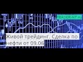 Живой трейдинг. Сделка по нефти от 09.06