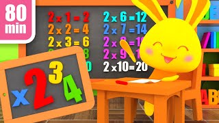 Les multiplication facile pour les enfants | Chansons des Titounis | Compilation +60min