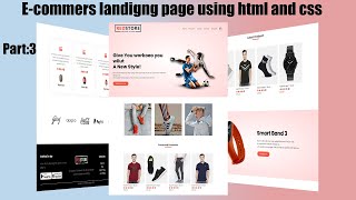 Make a Landing Page Using HTML & CSS | Landing Page Website Design | Step By Step | Part:3