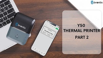 How to Download FlashLabel App & Connect BRONTIX Y50 Bluetooth Thermal Printer