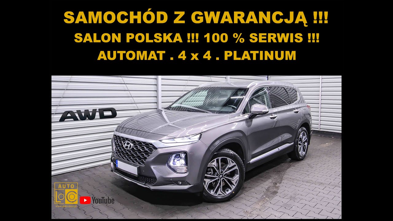 auto-leszno.otomoto.pl - Prezentacja HYUNDAI SANTAFE PLATINUM 4WD AUTOMAT  AUTOTEST LESZNO