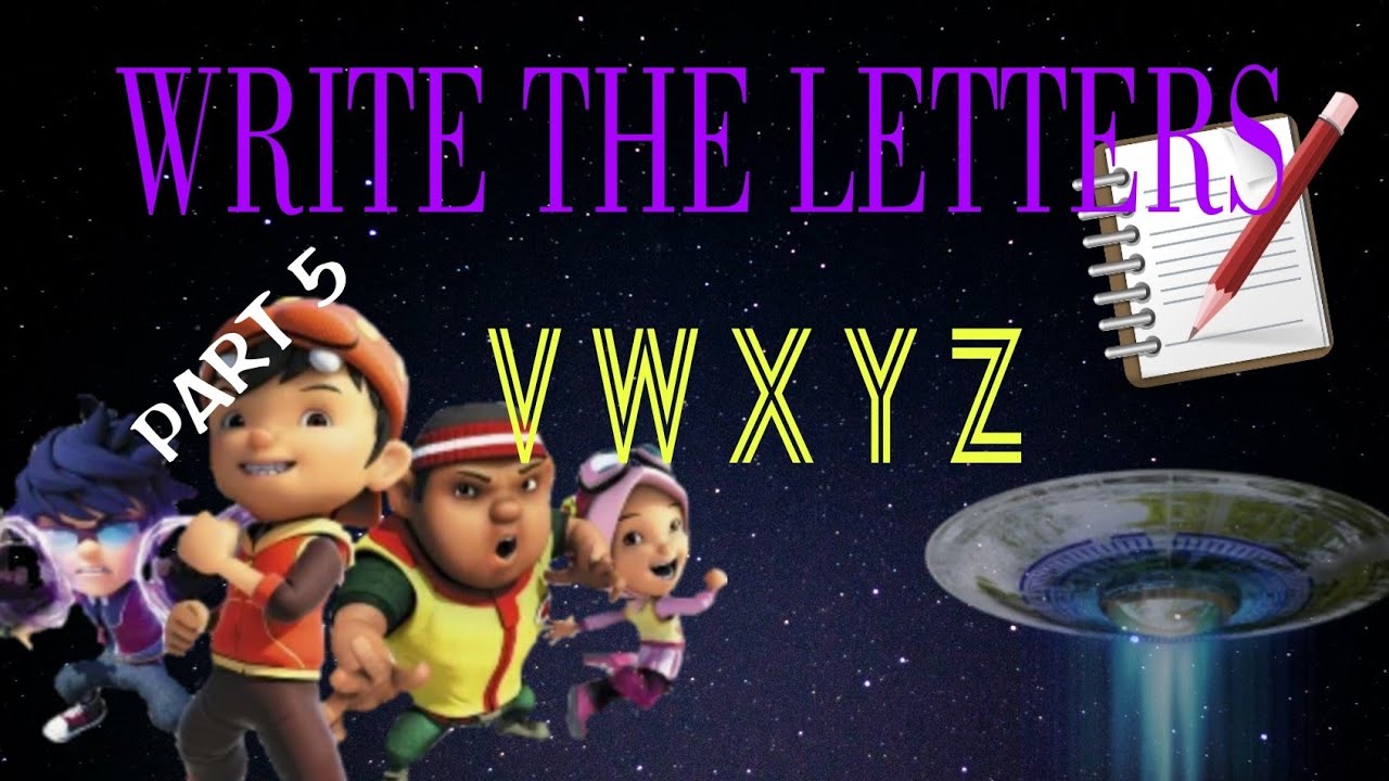 Learn to Write Alphabet Letters for Kids Part 5 || WRITE LETTERS V W X ...