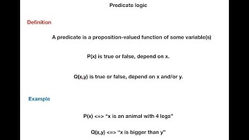 Predicate logic (định nghĩa và ví dụ)