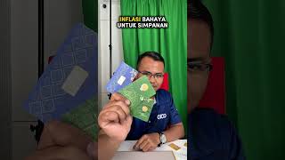 Simpan uang lama-lama nilainya turun kerana inflasi. Sebab itu ramai mulai tukar simpanan ke emas.
