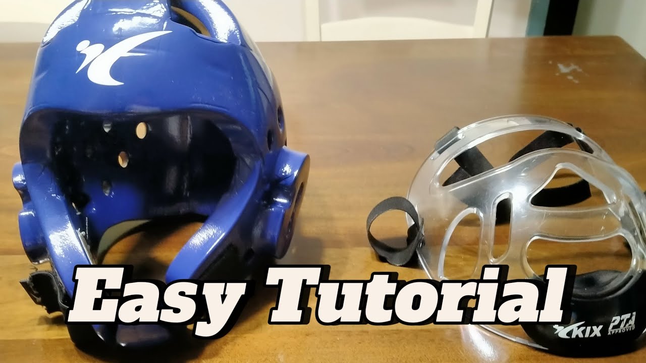 How To Attach Face Shield On Your Taekwondo Headgear
