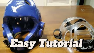 How To Attach Face Shield On Your Taekwondo Headgear