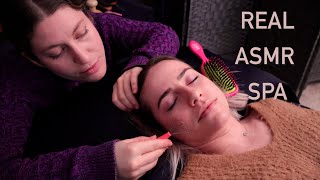 30-Minute Real Life Asmr Spa Session She Chose Brushingscalp Checknape Of Neck Attention