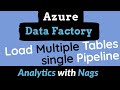 Load Multiple Tables Into Target Using a Single Pipeline | Dynamic Pipeline in Azure Data factory(8)