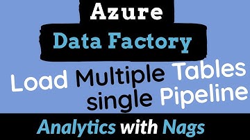 Load Multiple Tables Into Target Using a Single Pipeline | Dynamic Pipeline in Azure Data factory(8)