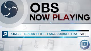 OBS How To Add: Now Playing Overlay (Current Song Display - Scrolling Text)  