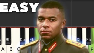 SurNervis - Kylian Mbappe Dictador Anthem | EASY BEGINNER PIANO TUTORIAL screenshot 2